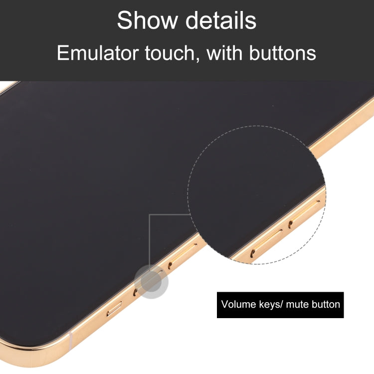 For iPhone 13 Pro Max Black Screen Non-Working Fake Dummy Display Model(Gold) - free shipping - PMC Jewellery - Order now!
