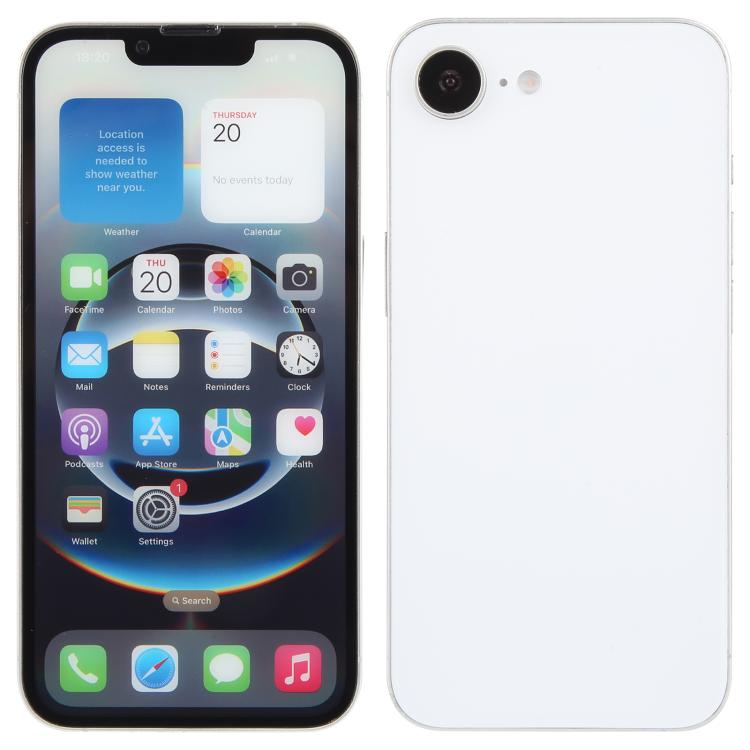 For iPhone 16e Color Screen Non-Working Fake Dummy Display Model (White) - For iPhone & iPad by PMC TechLife | Online Shopping South Africa | PMC TechLife | Buy Now Pay Later Mobicred
