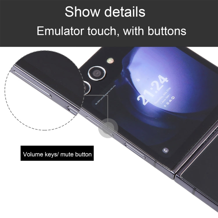 For Samsung Galaxy Z Flip5 Color Screen Non-Working Fake Dummy Display Model (Black) - For Galaxy by PMC TechLife | Online Shopping South Africa | PMC TechLife | Buy Now Pay Later Mobicred
