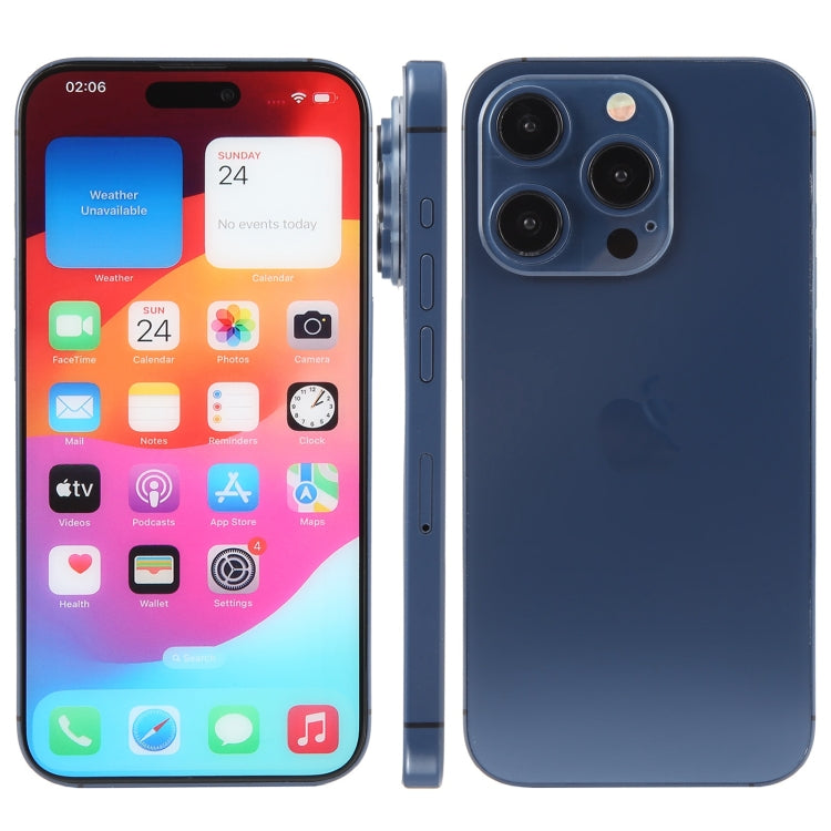 For iPhone 15 Pro Color Screen Non-Working Fake Dummy Display Model (Blue) - For iPhone & iPad by PMC TechLife | Online Shopping South Africa | PMC TechLife