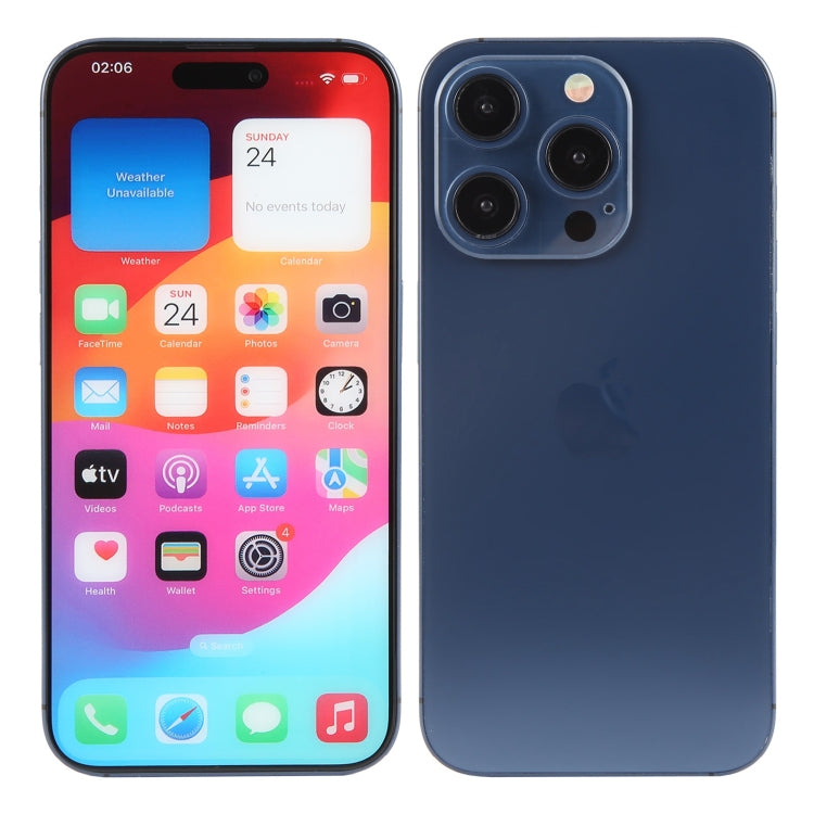 For iPhone 15 Pro Color Screen Non-Working Fake Dummy Display Model (Blue) - For iPhone & iPad by PMC TechLife | Online Shopping South Africa | PMC TechLife