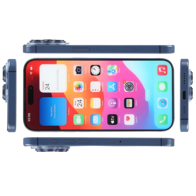 For iPhone 15 Pro Color Screen Non-Working Fake Dummy Display Model (Blue) - For iPhone & iPad by PMC TechLife | Online Shopping South Africa | PMC TechLife