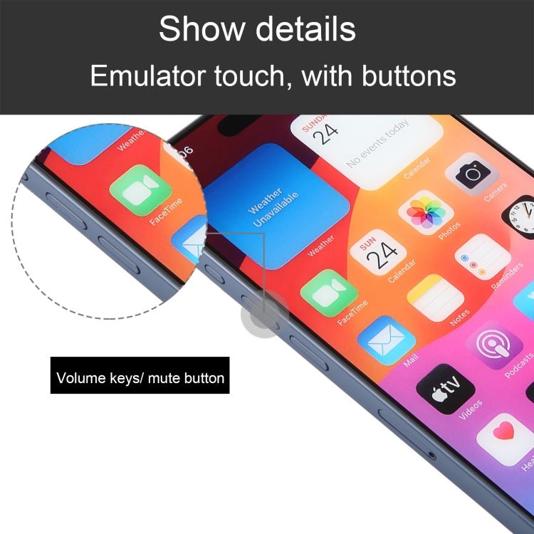 For iPhone 15 Pro Color Screen Non-Working Fake Dummy Display Model (Blue) - For iPhone & iPad by PMC TechLife | Online Shopping South Africa | PMC TechLife