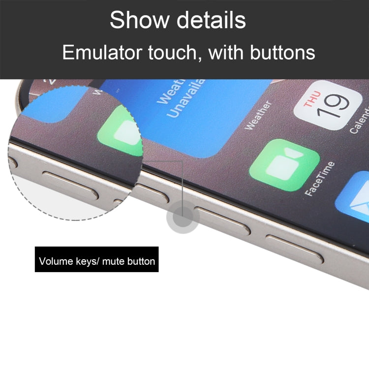 For iPhone 16 Pro Color Screen Non-Working Fake Dummy Display Model (Natural) - For iPhone & iPad by PMC Jewellery | Online Shopping South Africa | PMC Jewellery | Buy Now Pay Later Mobicred