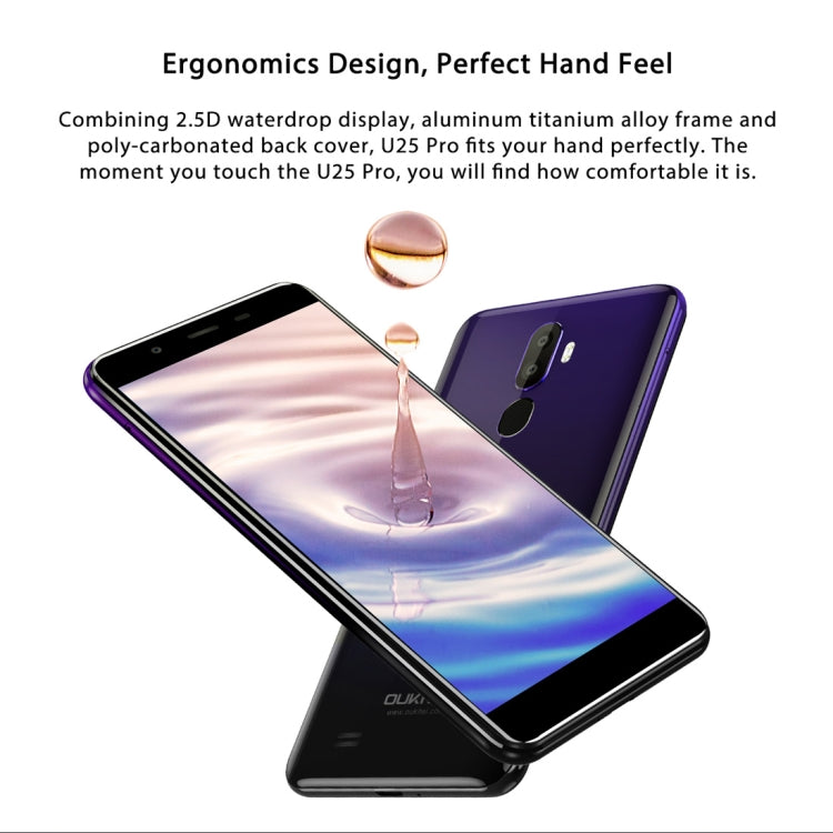 OUKITEL U25 Pro, 4GB+64GB, Dual Back Cameras, Fingerprint Identification, 5.5 inch Android 8.1 MTK6750T Octa Core up to 1.5GHz, Network: 4G, Dual SIM, OTG, OTA(Twilight) - OUKITEL by OUKITEL | Online Shopping South Africa | PMC Jewellery | Buy Now Pay Later Mobicred