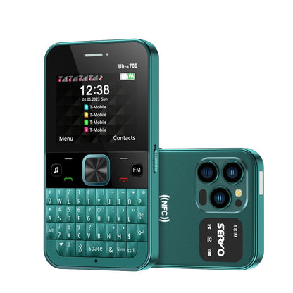 SERVO U700, 2.4 inch, MTK6261D, 58 Full Keyboards, Support Bluetooth, FM, NFC, Quick Dial, Flashlight, GSM, Quad SIM (Green) - SERVO by SERVO | Online Shopping South Africa | PMC Jewellery | Buy Now Pay Later Mobicred