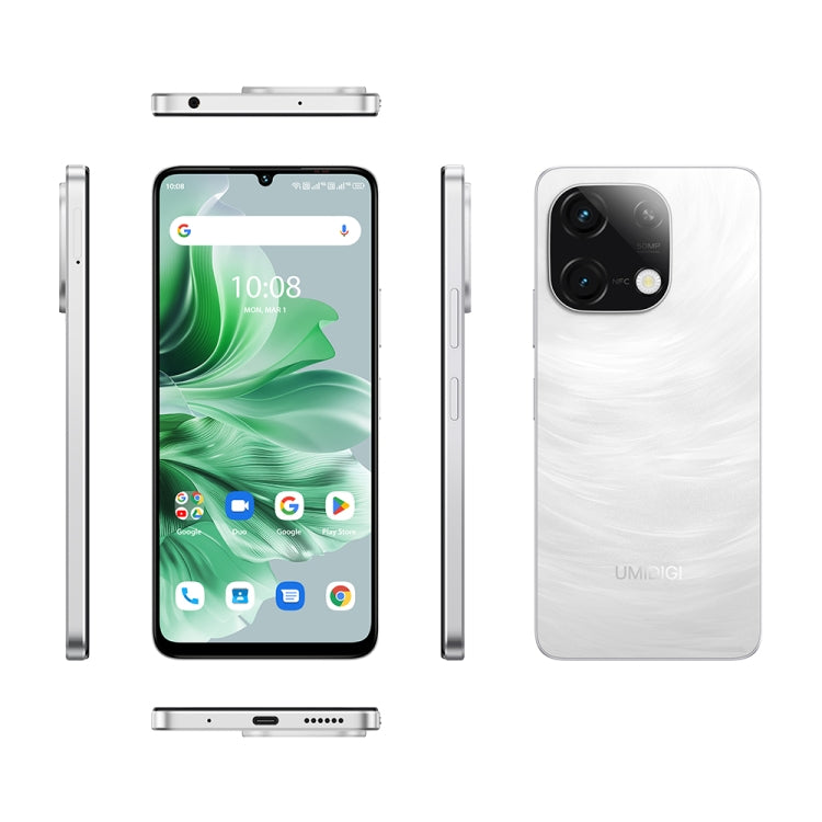 UMIDIGI G9C, 6GB+128GB, Face ID & Side Fingerprint Identification, 6.75 inch Android 14 MediaTek Helio G36 Octa Core, Network: 4G (Galaxy White) - UMIDIGI by UMIDIGI | Online Shopping South Africa | PMC Jewellery | Buy Now Pay Later Mobicred