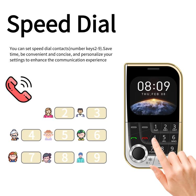 V10 Card Mobile Phone, 2.01 inch, MTK6261D, Support Bluetooth, FM, Torch, GSM, Dual SIM (Black) - free shipping - PMc TechLife - Order now!