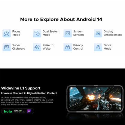 [HK Warehouse] DOOGEE Blade 10 Max, 8GB+256GB, 6.56 inch + 1.54 inch Android 14 Spreadtrum T606 Octa Core, Network: 4G, OTG, NFC (Silver) - DOOGEE by DOOGEE | Online Shopping South Africa | PMC Jewellery | Buy Now Pay Later Mobicred