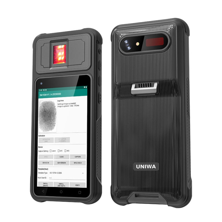 UNIWA F501 Handheld Scanner Phone, 2GB+32GB, 5.0 inch Android 12, MT6762 Octa Core, 4G Network, EU Plug (Black) - UNIWA by UNIWA | Online Shopping South Africa | PMC Jewellery | Buy Now Pay Later Mobicred