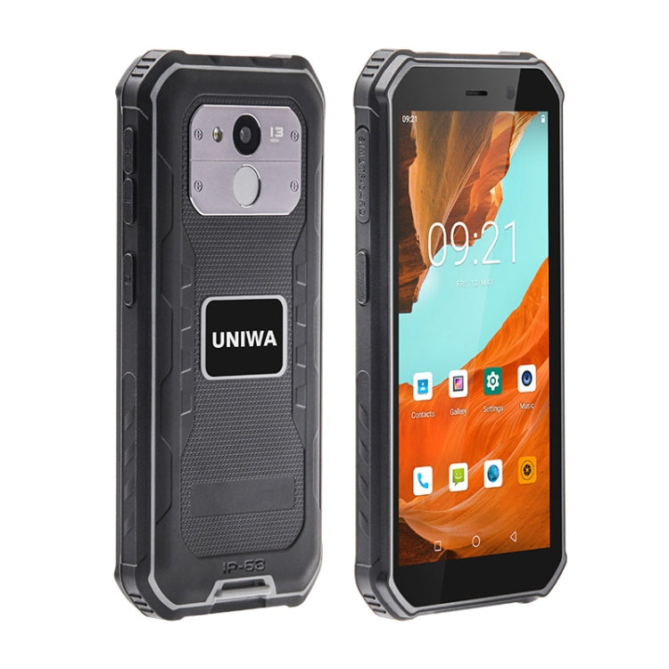 UNIWA F963 Pro Rugged Smart Phone, 4GB+64GB, 5.5 inch Android 13, Unisoc T606 Octa Core, NFC, Fingerprint Unlock, 4G Network, EU Plug (Black Grey) - UNIWA by UNIWA | Online Shopping South Africa | PMC Jewellery | Buy Now Pay Later Mobicred