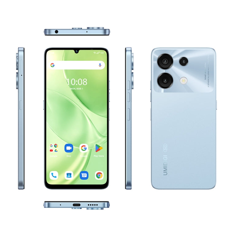 [HK Warehouse] UMIDIGI G9 5G, 6GB+128GB, Side Fingerprint & Face ID Identification, 6.75 inch Android 14 UNISOC T765 Octa Core, Network: 5G (Glacier Blue) - UMIDIGI by UMIDIGI | Online Shopping South Africa | PMC Jewellery | Buy Now Pay Later Mobicred