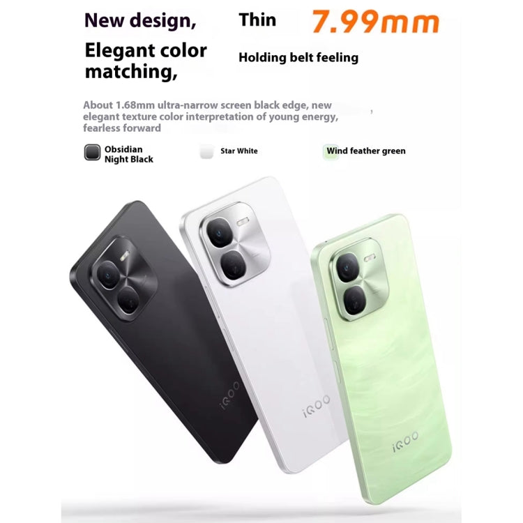 vivo iQOO Z9x, Dual Back Cameras, 8GB+256GB, Face ID Screen Fingerprint Identification, 6.72 inch Android 14.0 OriginOS 4 Snapdragon 6 Gen 1 Octa Core 2.2GHz, OTG, Network: 5G, Support Google Play (Light Green) - vivo by vivo | Online Shopping South Africa | PMC Jewellery | Buy Now Pay Later Mobicred