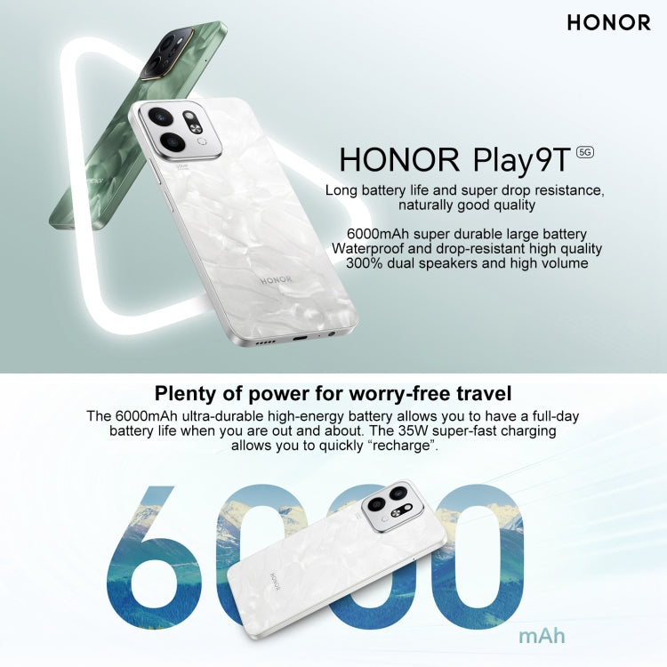 Honor Play9T 5G, 12GB+256GB, 6.77 inch MagicOS 8.0 Qualcomm Snapdragon 4 Gen2 Octa Core up to 2.2GHz, Network: 5G, OTG, Not Support Google Play (Black) - Honor by Huawei | Online Shopping South Africa | PMC Jewellery | Buy Now Pay Later Mobicred