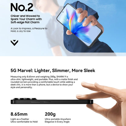 Blackview SHARK 9, 8GB+256GB, 6.67 inch Android 14 Unisoc T820 Octa Core, Network: 5G (Black) - Blackview by Blackview | Online Shopping South Africa | PMC Jewellery | Buy Now Pay Later Mobicred