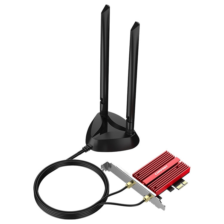 COMFAST CF-AX210 PLUS 5374Mbps Tri-band + Bluetooth 5.2 Wireless WiFi6E PCI-E Network Card - free shipping - PMC Jewellery - Order now!
