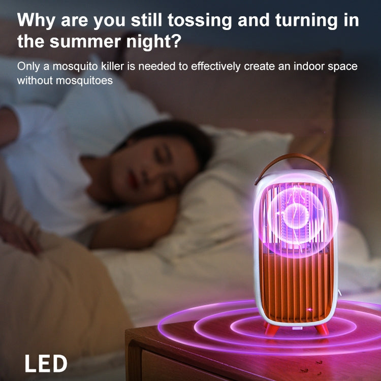 WT-M2 ABS+Leather Retro Mosquito Killer (Orange) - Repellents by PMC TechLife | Online Shopping South Africa | PMC TechLife | Buy Now Pay Later Mobicred