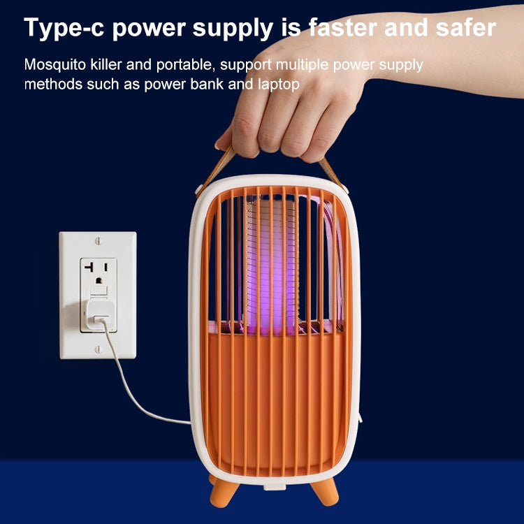 WT-M2 ABS+Leather Retro Mosquito Killer (Grey) - Repellents by PMC TechLife | Online Shopping South Africa | PMC TechLife | Buy Now Pay Later Mobicred