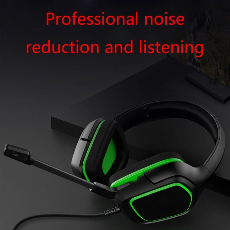 IPEGA PG-R006 Computer Games Wired Headset Noise Reduction Headphones with Mic for Sony PS4 / Nintendo Switch Lite / PC / Phones(Green) - Multimedia Headset by ipega | Online Shopping South Africa | PMC Jewellery | Buy Now Pay Later Mobicred