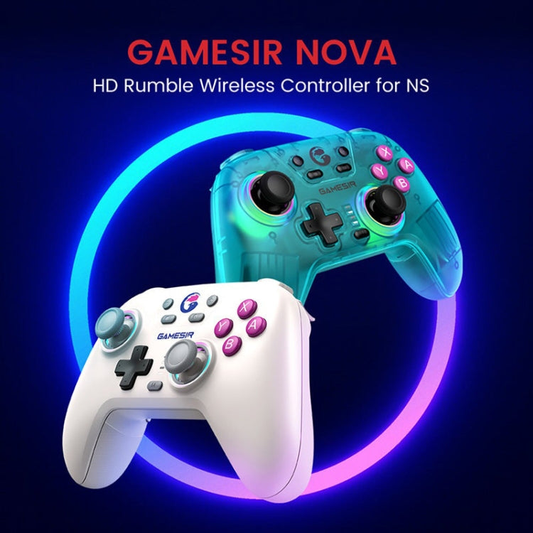 GameSir Nova NS T4N Wireless Gamepad Game Controller for Nintendo Switch (White) - free shipping - PMC Jewellery - Order now!