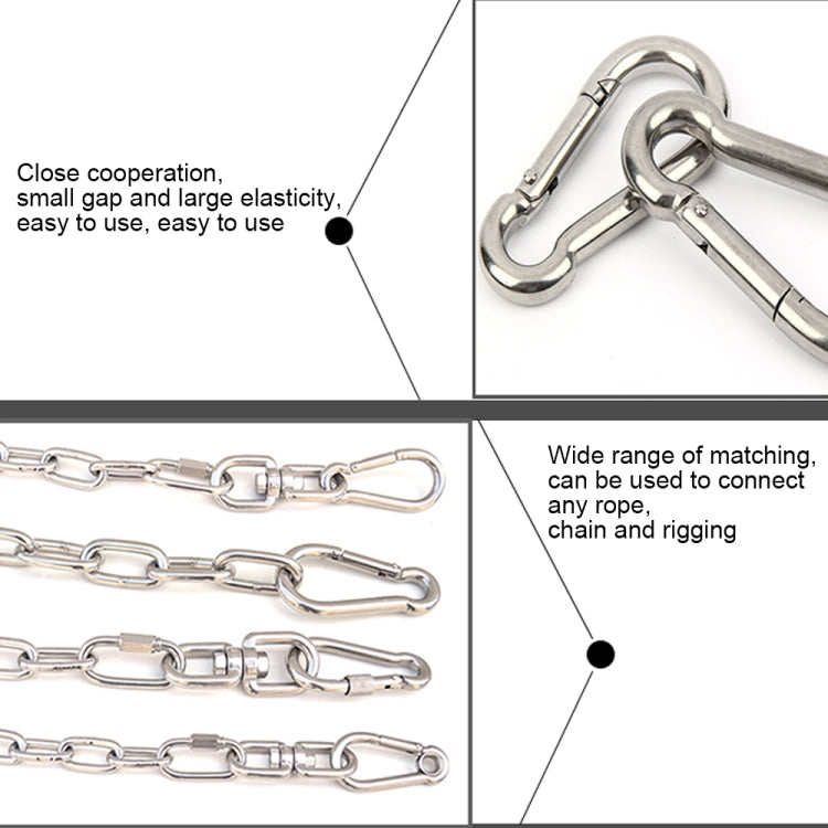 M11 Stainless Steel Carabiner Spring Hook Multi-tool Mountaineering Buckle Lock Camping Hook Rope, Inner Diameter: 10.84mm - Hooks by PMC TechLife | Online Shopping South Africa | PMC TechLife | Buy Now Pay Later Mobicred