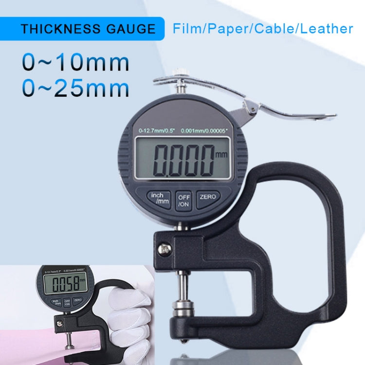 0-25mm Range 30mm Probe Digital Display Micrometer Thickness Gauge - Coating Thickness Gauge by PMC TechLife | Online Shopping South Africa | PMC TechLife | Buy Now Pay Later Mobicred