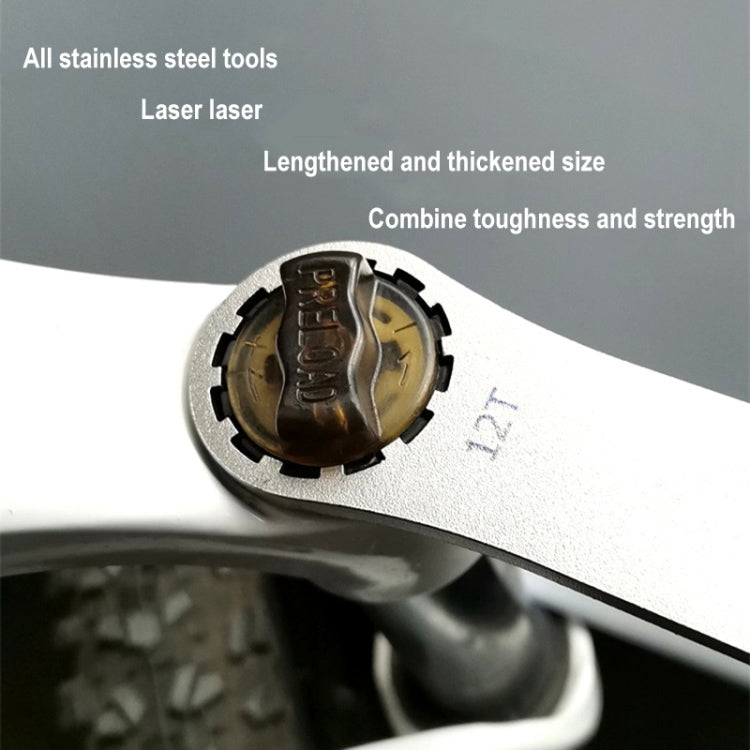 BIKERSAY BT050D Multifunctional Stainless Steel Bicycle Fork Wrench Double Head Spanner - Maintenance tools by BIKERSAY | Online Shopping South Africa | PMc TechLife | Buy Now Pay Later Mobicred