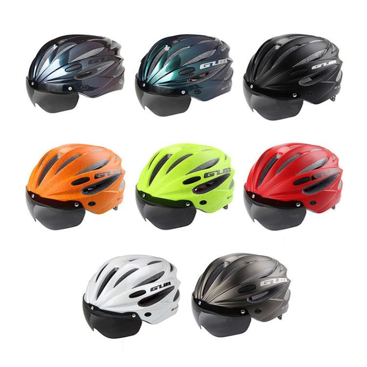 GUB K80 Plus Bike Helmet With Visor And Goggles(Black) - Protective Helmet & Masks by GUB | Online Shopping South Africa | PMC Jewellery | Buy Now Pay Later Mobicred