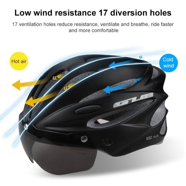 GUB K80 Plus Bike Helmet With Visor And Goggles(Black) - free shipping - PMC TechLife - Order now!