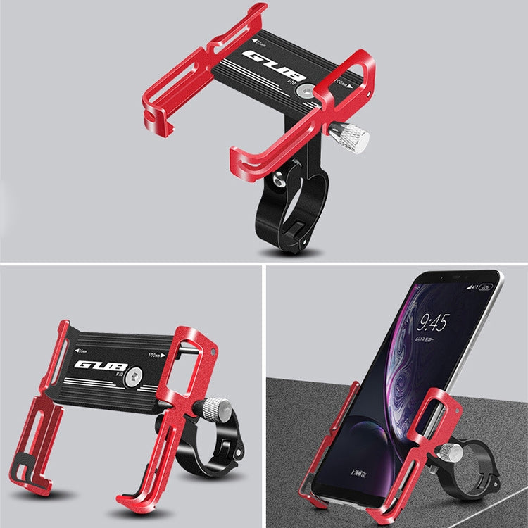 GUB P10 Aluminum Bike Phone Holder(Black Red) - Holders by GUB | Online Shopping South Africa | PMC Jewellery | Buy Now Pay Later Mobicred