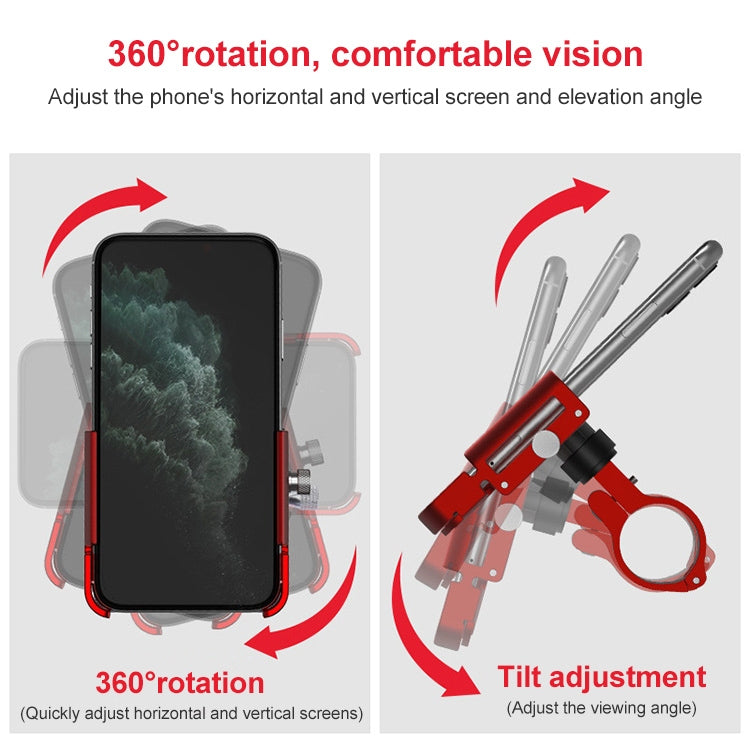 GUB P30 Aluminum Bike Phone Holder(Titanium Color) - Holders by GUB | Online Shopping South Africa | PMC TechLife | Buy Now Pay Later Mobicred