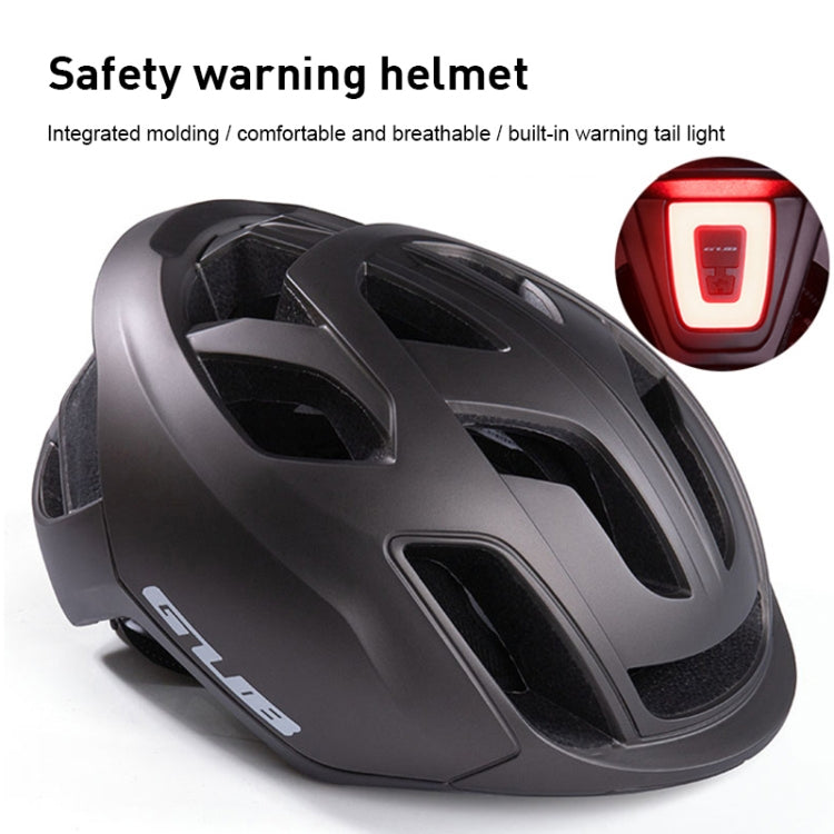 GUB SV10 PC + EPS Breathable Bike Helmet Cycling Helmet With Taillights (Titanium Color) - Protective Helmet & Masks by GUB | Online Shopping South Africa | PMC Jewellery | Buy Now Pay Later Mobicred