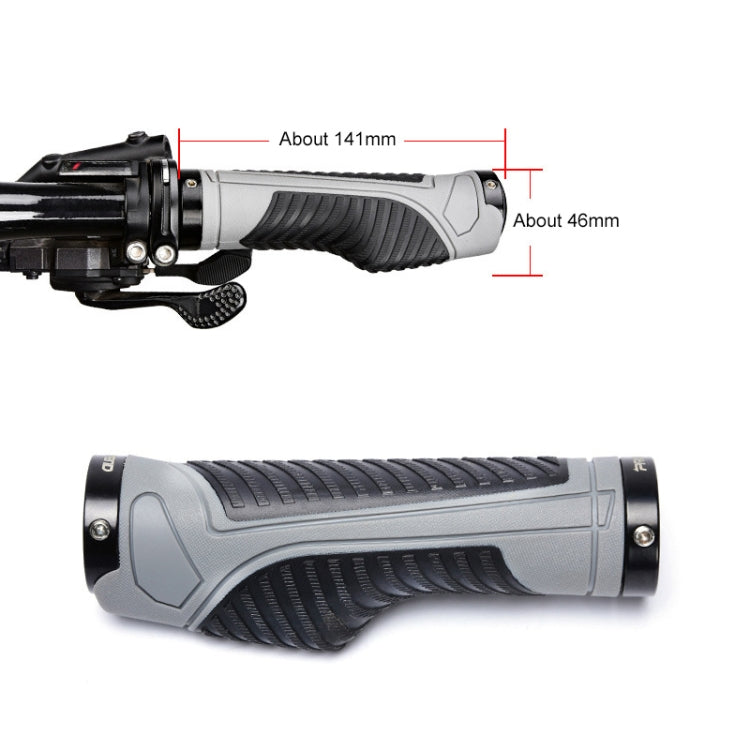 PROMEND GR-504 1 Pair TPR Ergonomic Ball Bicycle Grip Cover (Black Grey) - Bicycle Grips by PROMEND | Online Shopping South Africa | PMc TechLife | Buy Now Pay Later Mobicred