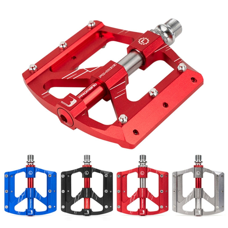 PROMEND PD-M88 1 Pair Mountain Bicycle Aluminum Alloy 3-Bearings Pedals (Red) - free shipping - PMc TechLife - Order now!
