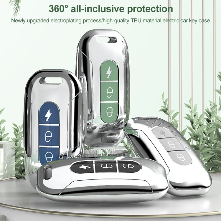 Electric Vehicle Key Electroplated TPU Case For AIMA C (Green) - Car Key Cases by PMC TechLife | Online Shopping South Africa | PMC TechLife | Buy Now Pay Later Mobicred