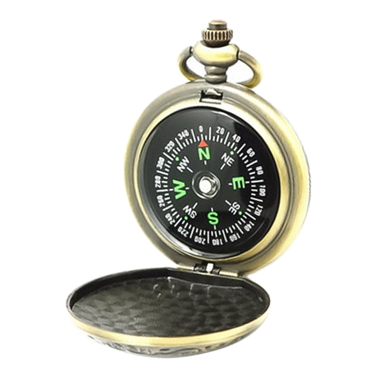 Nisa J35A Vintage Metal Flip Pocket Watch Compass - Hiking Meter by PMC TechLife | Online Shopping South Africa | PMC TechLife | Buy Now Pay Later Mobicred