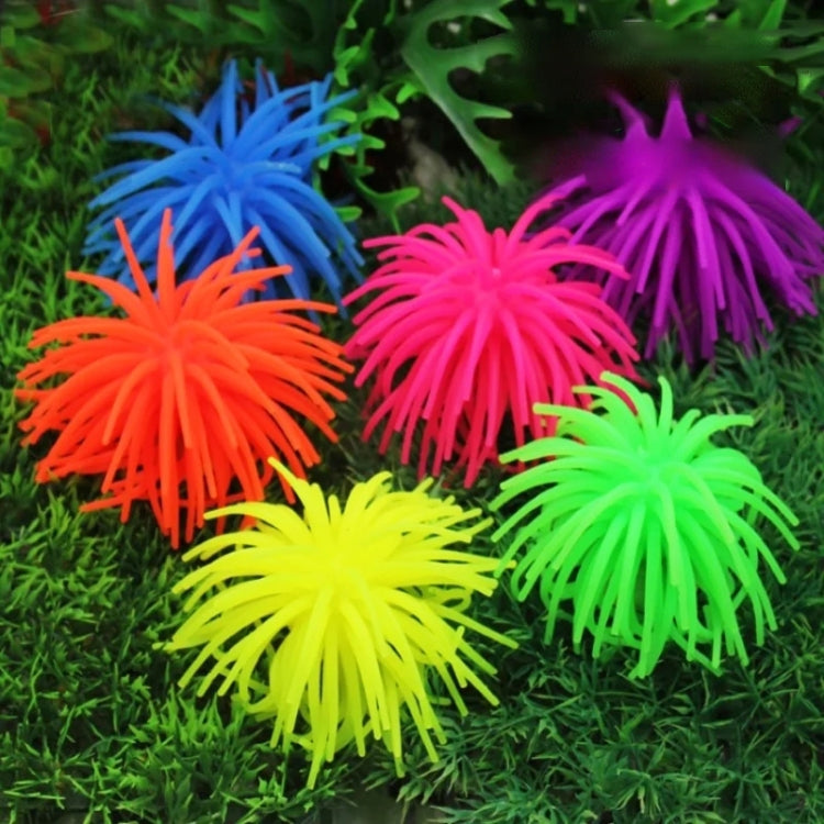 Aquarium Articles Decoration TPR Simulation Sea Urchin Ball Coral, Size: M, Diameter: 10cm(Green) - free shipping - PMc TechLife - Order now!