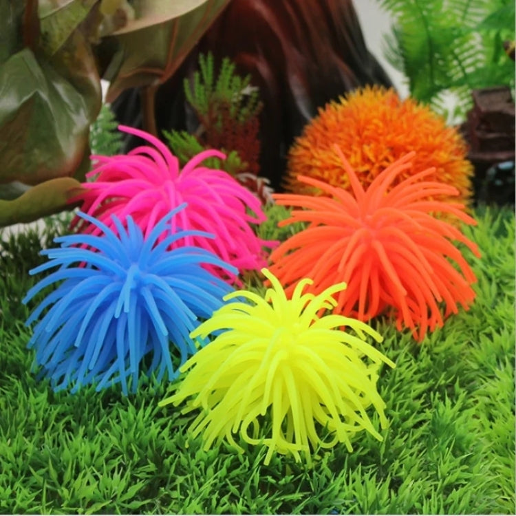 Aquarium Articles Decoration TPR Simulation Sea Urchin Ball Coral, Size: M, Diameter: 10cm(Orange) - free shipping - PMc TechLife - Order now!