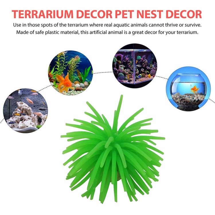 Aquarium Articles Decoration TPR Simulation Sea Urchin Ball Coral, Size: S, Diameter: 7cm(Orange) - free shipping - PMc TechLife - Order now!
