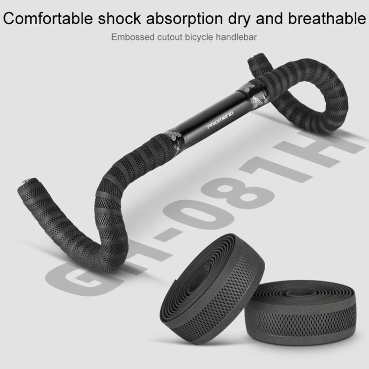 PROMEND GR-081H 1 Pair Embossed Hollow Antiskid Bicycle Grips Tape - Bicycle Grips by PROMEND | Online Shopping South Africa | PMc TechLife | Buy Now Pay Later Mobicred