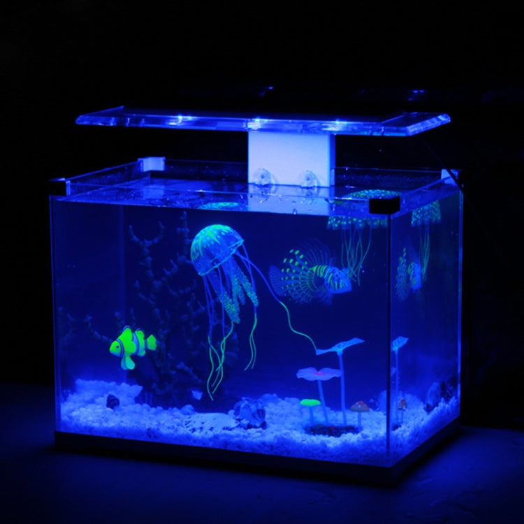 Aquarium Articles Decoration Silicone Simulation Fluorescent Sucker Jellyfish, Size: 5*17cm(Pink) - free shipping - PMc TechLife - Order now!