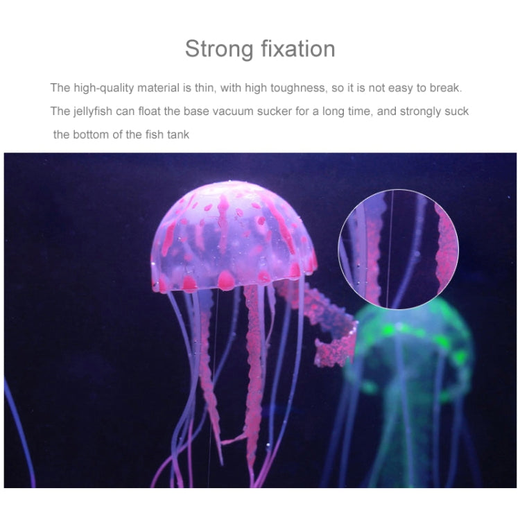 Aquarium Articles Decoration Silicone Simulation Fluorescent Sucker Jellyfish, Size: 8*20cm(Blue) - Fish Tank Decoration by PMc TechLife | Online Shopping South Africa | PMc TechLife | Buy Now Pay Later Mobicred