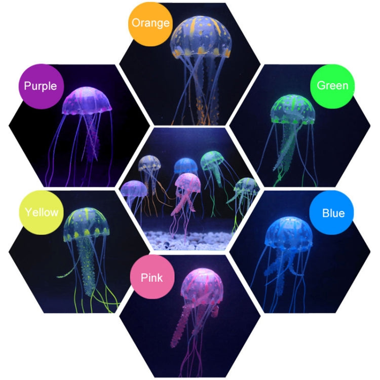 Aquarium Articles Decoration Silicone Simulation Fluorescent Sucker Jellyfish, Size: 8*20cm(Blue) - Fish Tank Decoration by PMc TechLife | Online Shopping South Africa | PMc TechLife | Buy Now Pay Later Mobicred