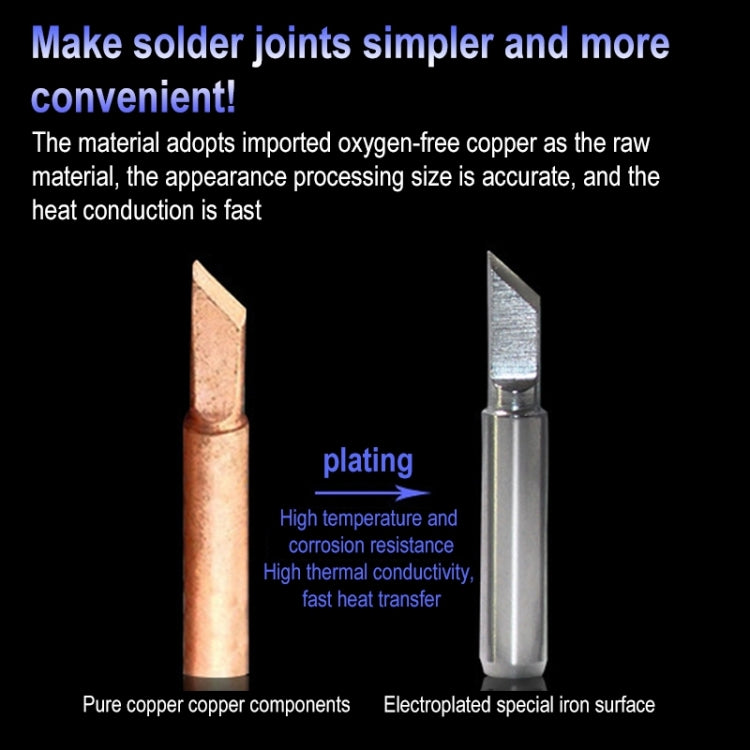 10 PCS 900M-T-B Pointed End Lead-free Electric Welding Soldering Iron Tips - Soldering Iron Tip by PMC TechLife | Online Shopping South Africa | PMC TechLife | Buy Now Pay Later Mobicred