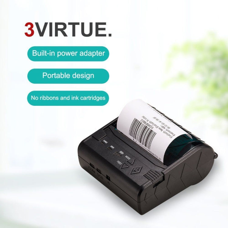 POS-8003 Portable Thermal Bluetooth Ticket Printer���Max Supported Thermal Paper Size���80x50mm - Printer by PMC TechLife | Online Shopping South Africa | PMC TechLife | Buy Now Pay Later Mobicred