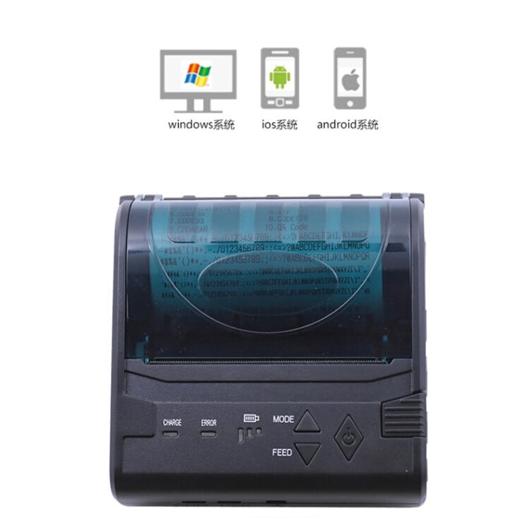 POS-8003 Portable Thermal Bluetooth Ticket Printer���Max Supported Thermal Paper Size���80x50mm - Printer by PMC TechLife | Online Shopping South Africa | PMC TechLife | Buy Now Pay Later Mobicred