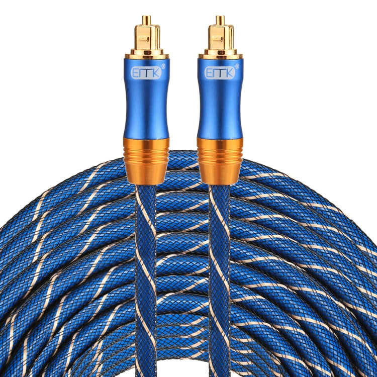 EMK LSYJ-A 30m OD6.0mm Gold Plated Metal Head Toslink Male to Male Digital Optical Audio Cable - Audio Optical Cables by EMK | Online Shopping South Africa | PMC Jewellery | Buy Now Pay Later Mobicred