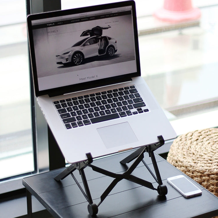 Nexstand K2 Laptop Height Extender Holder Stand Folding Portable Computer Heat Dissipation Bracket, Size: 35.4x4x4cm(Black) - MacBook Holder by PMC Jewellery | Online Shopping South Africa | PMC Jewellery | Buy Now Pay Later Mobicred