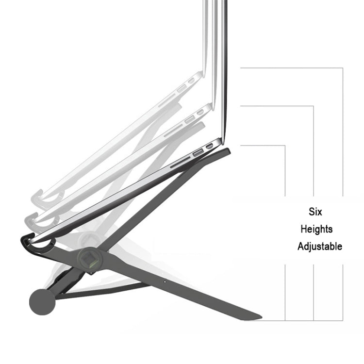 Nexstand K2 Laptop Height Extender Holder Stand Folding Portable Computer Heat Dissipation Bracket, Size: 35.4x4x4cm(Black) - MacBook Holder by PMC Jewellery | Online Shopping South Africa | PMC Jewellery | Buy Now Pay Later Mobicred