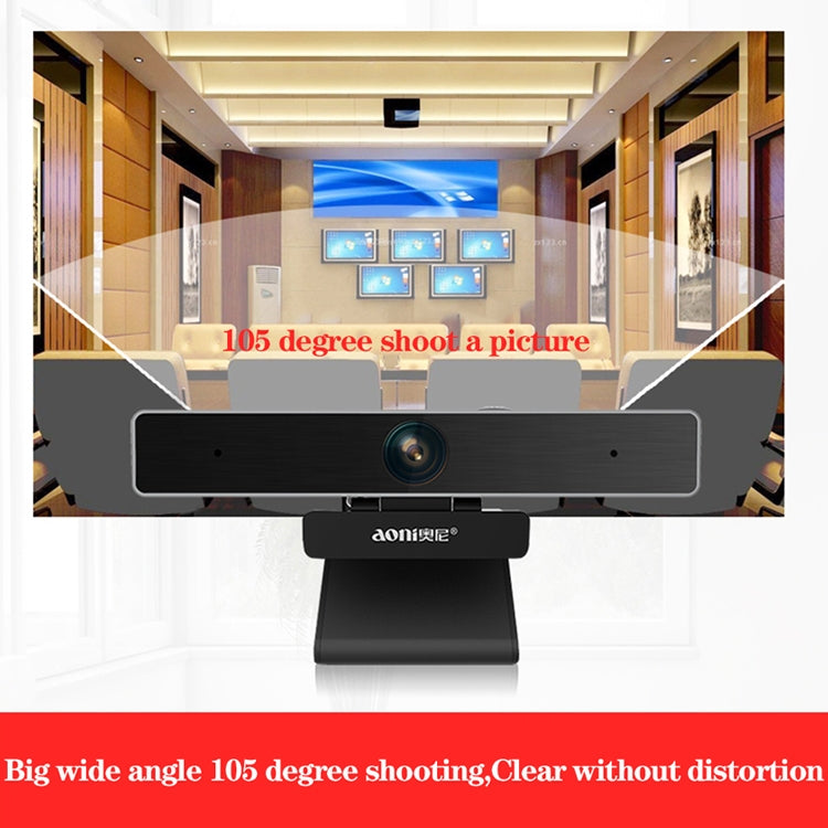aoni C90 1080P HD Business Smart Computer Camera with Microphone - free shipping - PMC Jewellery - Order now!